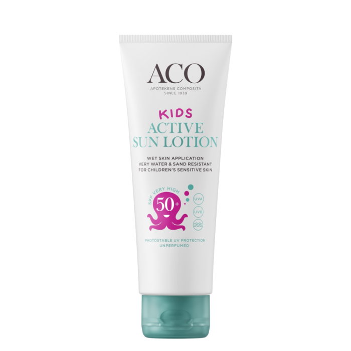 ACO SUN Kids Active sun lotion spf 50+ 125 ml kuva 2
