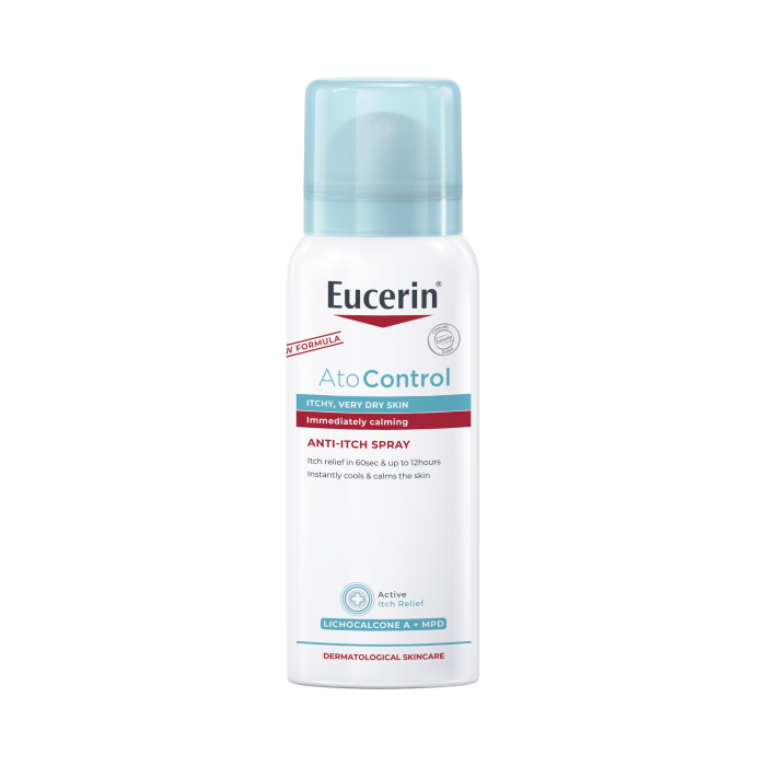 Eucerin AtoControl Anti-Itch Spray viilentävä suihke atooppiselle iholle suihkep 50 ml kuva 3