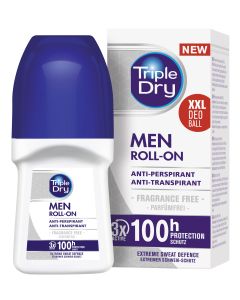 Triple Dry 100h Men antiperspirant roll-on tuoksuton 50 ml