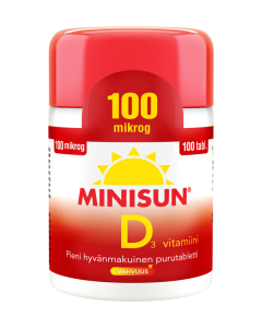 Minisun D-vitamiini 100 mikrog 100 tabl