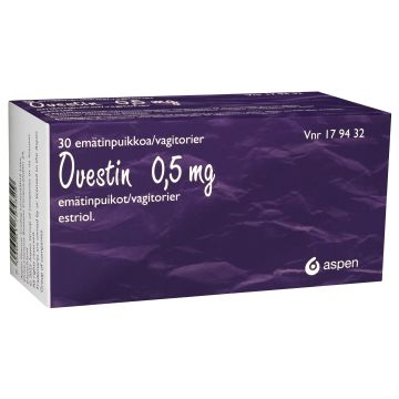 OVESTIN emätinpuikko 0,5 mg 30 fol