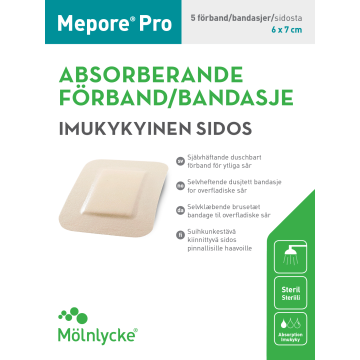 Mepore Pro 6x7 cm haavasidos suihkunkestävä 5 kpl
