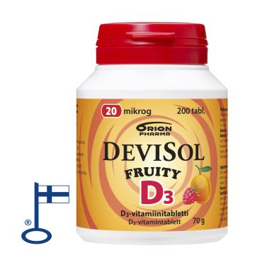 Devisol Fruity 20 mikrog imeskelytabletti 200 kpl