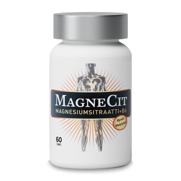MagneCit Magnesiumsitraatti + B6-vitamiini 60 tabl