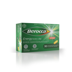 Berocca Energy tabletti, kalvopäällysteinen läpipainopakkaus 30 kpl