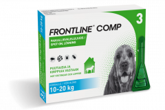 FRONTLINE COMP 134/120,6 mg vet paikallisvaleluliuos (koirille)3x1,34 ml